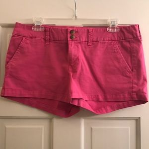 hot pink shorts
